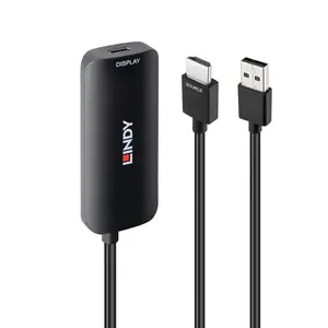 HDMI to USB Type-C Converter Lindy 43423 with USB power input, 0.2 m cable, HDMI + USB-C connectors
