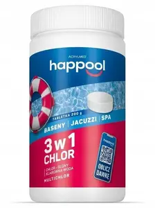Acrylmed MULTICHLOR 3-in-1 hlora tabletes baseiniem 200 g, 1 kg