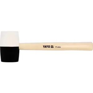 Rubber mallet YATO YT-4604 — head 117×63 mm, handle length 341 mm