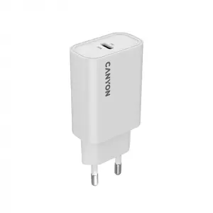 Wall charger CANYON OnCharge 30CL 30W 1x USB-C PD EU plug White