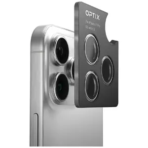 Camera Lens Protector Uniq Optix for iPhone 17 Aluminum Black