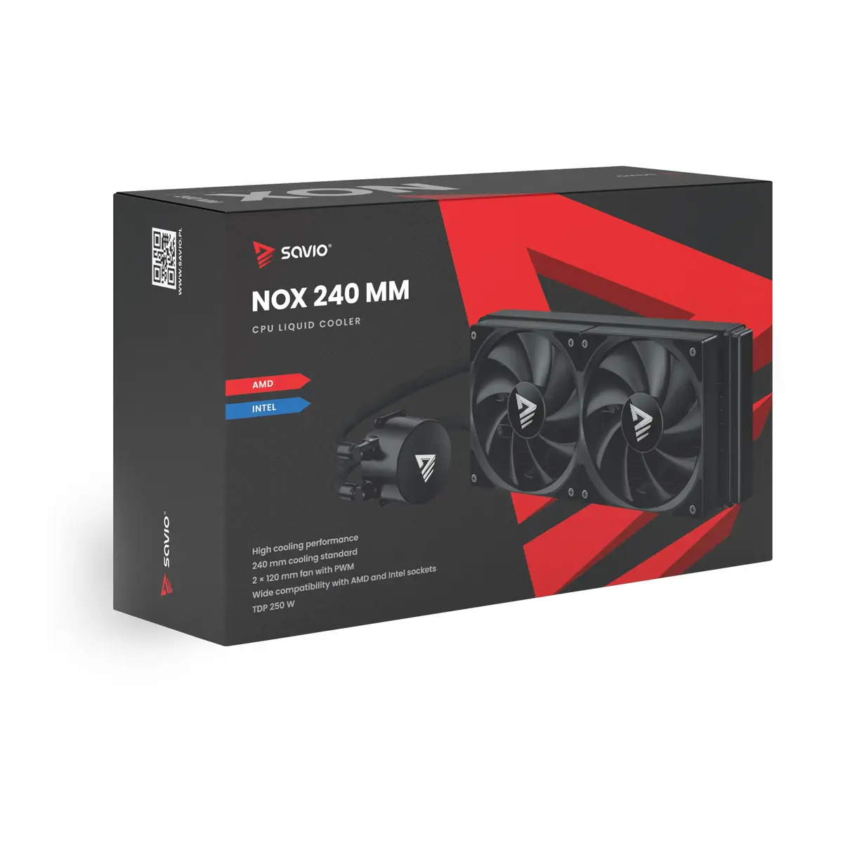 Šķidruma dzesēšanas komplekts SAVIO NOX 240 mm Photo 10