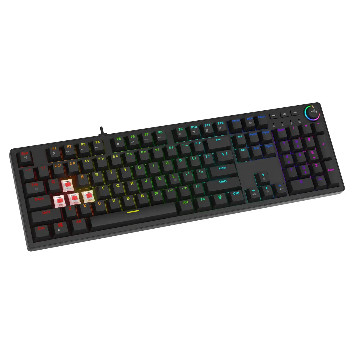 SAVIO STYX BROWN spēļu tastatūra — Outemu Brown QZERTY Photo 9