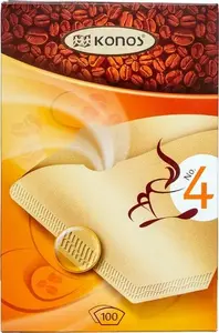 Кофейные фильтры Konos 1x4, 100 штук