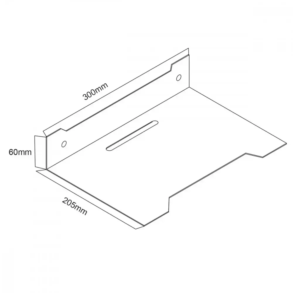 Wall shelf MACLEAN MC-122 for decoder, max 5 kg Photo 4