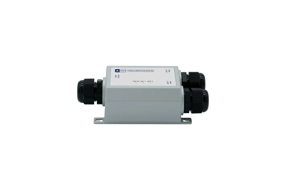 Lanview LVN-POE90W-OUT-EXTENDER Tīkla pagarinātājs Pelēks IP67
