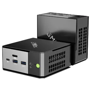 GMKtec EVO-X1 Mini PC AMD Ryzen AI 9 HX 370 32 GB LPDDR5x-SDRAM 1 TB SSD Windows 11 Pro Black and Silver