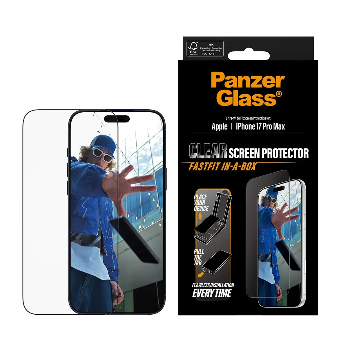 Ekrāna aizsargs PanzerGlass iPhone 17 Pro Max Photo 2