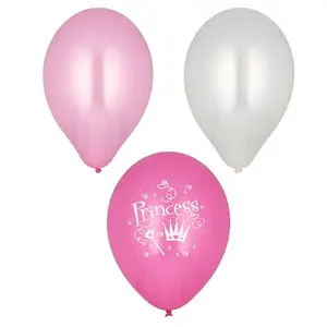 Latex Balloons Papstar PRINCESS 6 pcs 29 cm assorted colors – helium- or air-fill