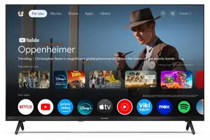 Sharp 32HF2265E 32 collu HD Smart TV ar Google TV, Wi-Fi un DVB-T2/C/S2 uztvērēju