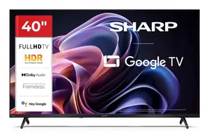 Sharp 40HF2265E 40 collu Full HD LED viedtelevizors ar Google TV, Wi-Fi un DVB-T2/C/S2