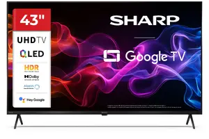 Sharp 43HP5265E 43 collu 4K Ultra HD QLED viedtelevizors ar Google TV