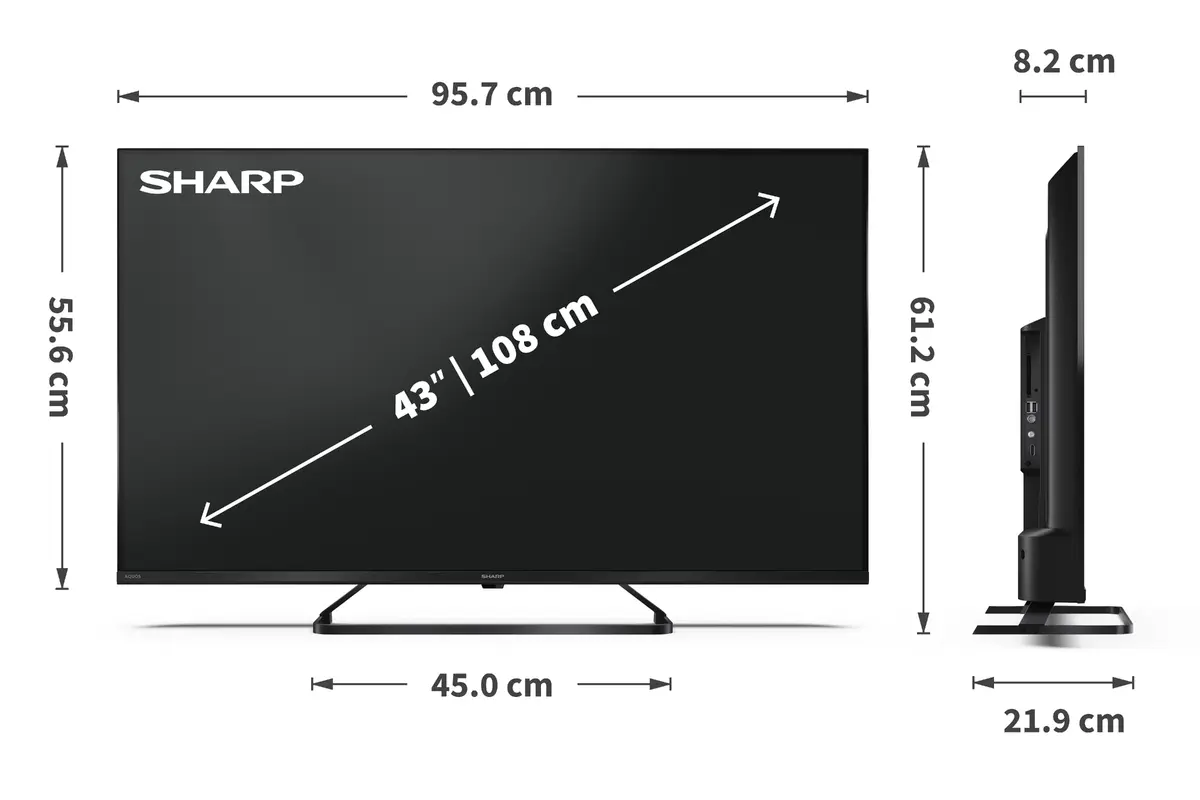 Sharp 43HP6265E 43" Smart TV Google TV UHD Photo 8