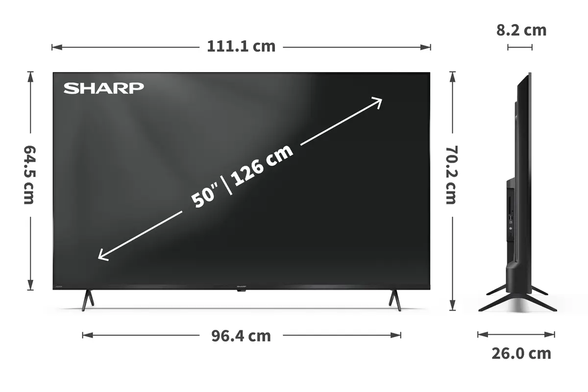 Sharp 50HL4265E 50" Smart TV Google TV UHD Photo 8