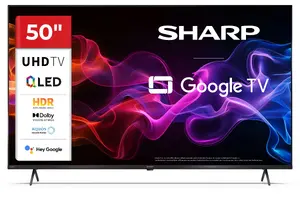 Sharp 50HP5265E 50 collu 4K Ultra HD QLED viedtelevizors ar Google TV