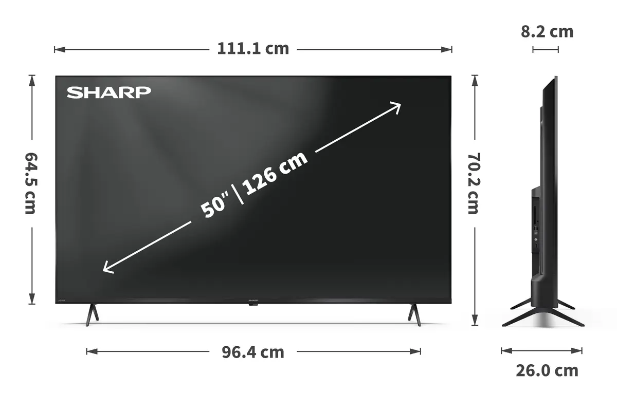 Sharp 50HP5265E 50" 4K QLED Smart TV Photo 8