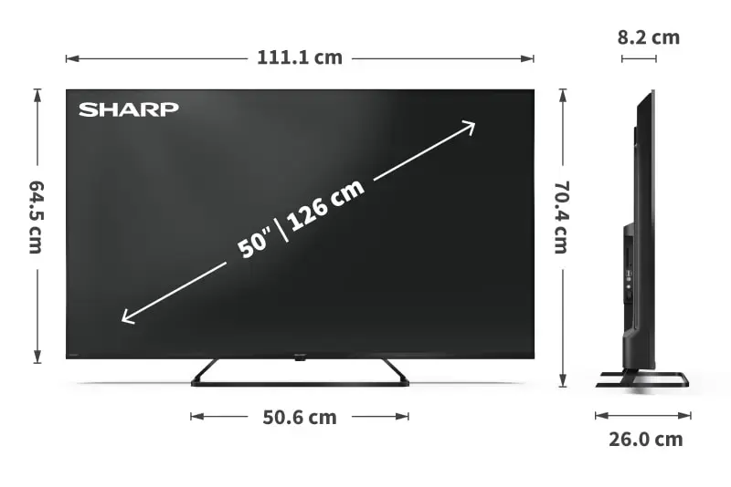 Sharp 50HP6265E 50" 4K QLED Smart TV Photo 8