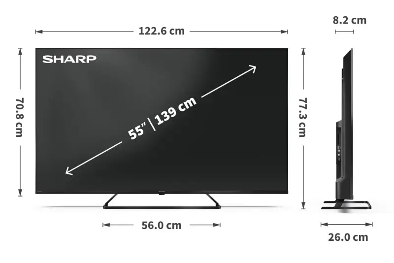 Sharp 55HP6265E 55" 4K QLED Smart TV Photo 8