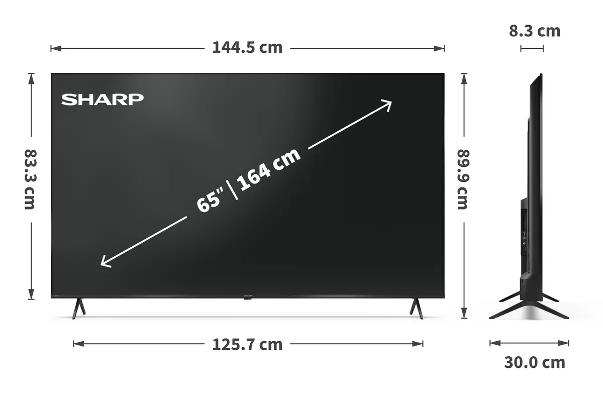 Sharp 65HP5265E 65-дюймовый 4K QLED Smart TV Photo 8
