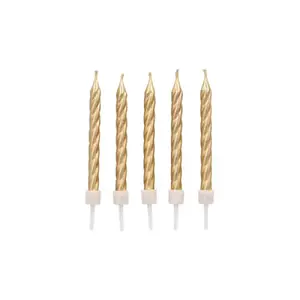 Disposable cake plates Papstar DE1837138, gold, pack of 12, 0.0233 kg/pack