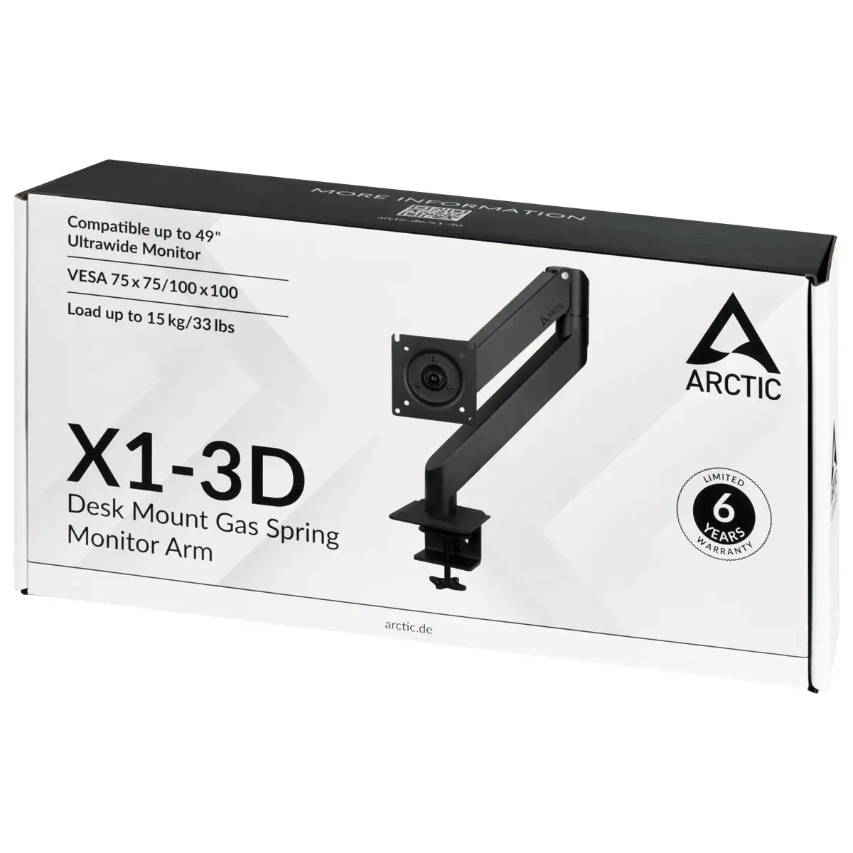 Настольный крепежный газовый мониторный кронштейн ARCTIC X1-3D Photo 8