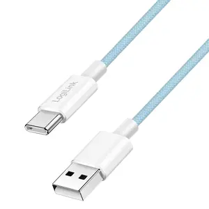 LogiLink USB 2.0 Type-C cable C/M to A/M 60W blue 1.5 m