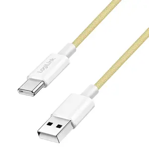 LogiLink USB 2.0 Type-C cable C/M to A/M 60W yellow 1.5 m