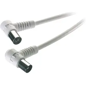 Antenna cable Vivanco 1.5 m white coaxial cable for TV/FM reception