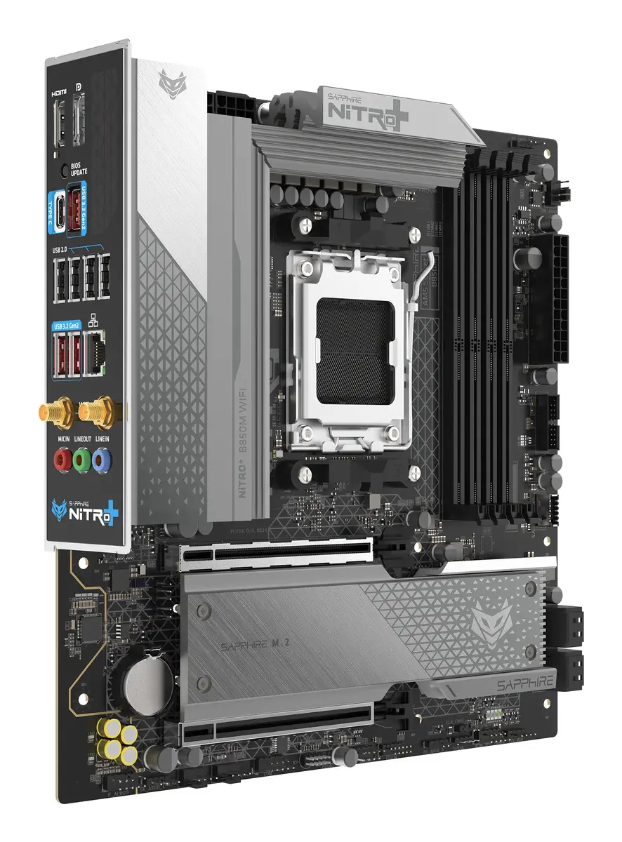 Sapphire NITRO+ B850M WIFI micro ATX материнская плата Photo 2