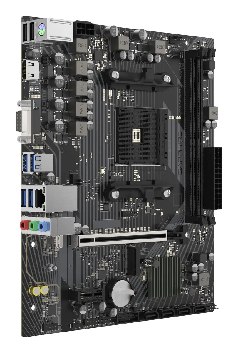 Sapphire A520M-E Micro ATX материнская плата Photo 2