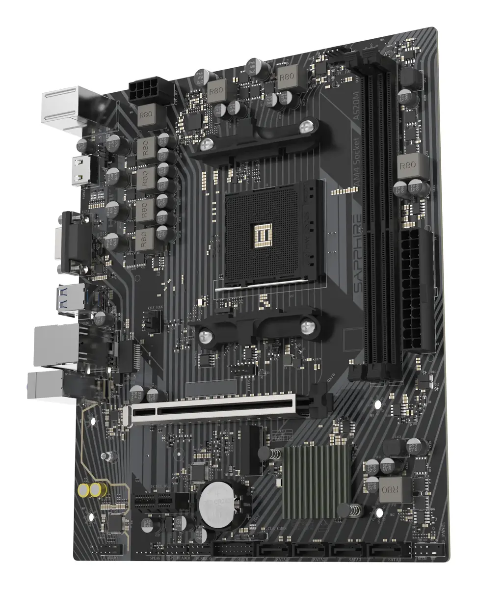 Sapphire A520M-E Micro ATX материнская плата Photo 3