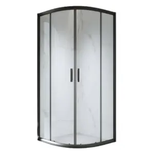 Shower cabin AMUE AMO-5201B semicircular 80x80x190 cm glass enclosure