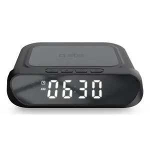 Цифровые будильник SBS TEWIRCLOCK Черный LCD USB