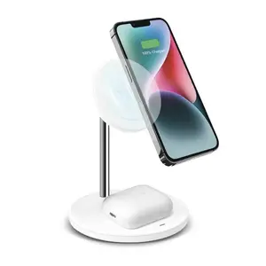 Bezvadu uzlādes stacija SBS 2 in 1 vertikāla iPhone Android