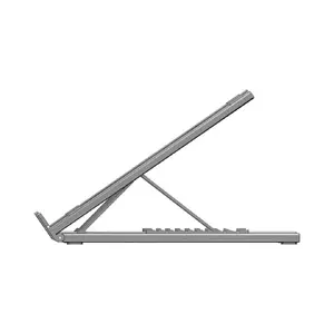 Laptop stand Unitek D1137AGY01 — adjustable aluminium stand with built-in USB hub, HDMI, PD 100W, SD/microSD, 3x USB-C, 2x USB-A
