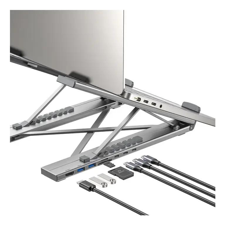 Unitek D1137AGY01 USB-C Laptop Docking Station Silver Photo 3