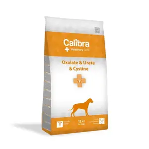 Сухой корм для собак Calibra VD Dog Oxalate Urate Cystine 12 кг — ветеринарная диета для мочевыводящих путей, взрослым, с курицей, белок 15%, жир 18%