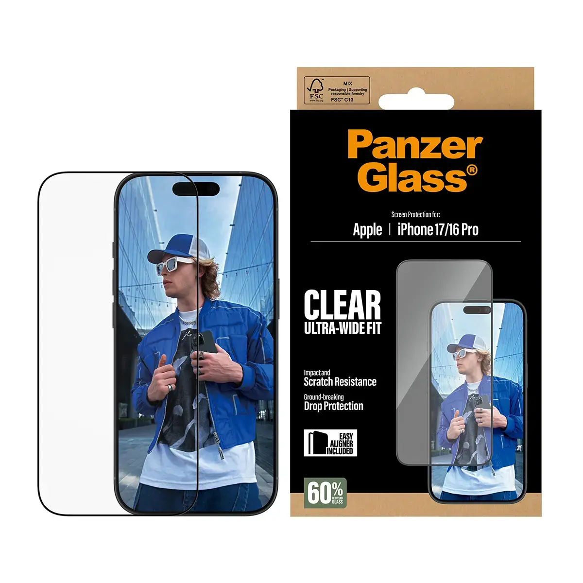 Ekrāna aizsargs PanzerGlass iPhone 17 iPhone 16 Pro Photo 2