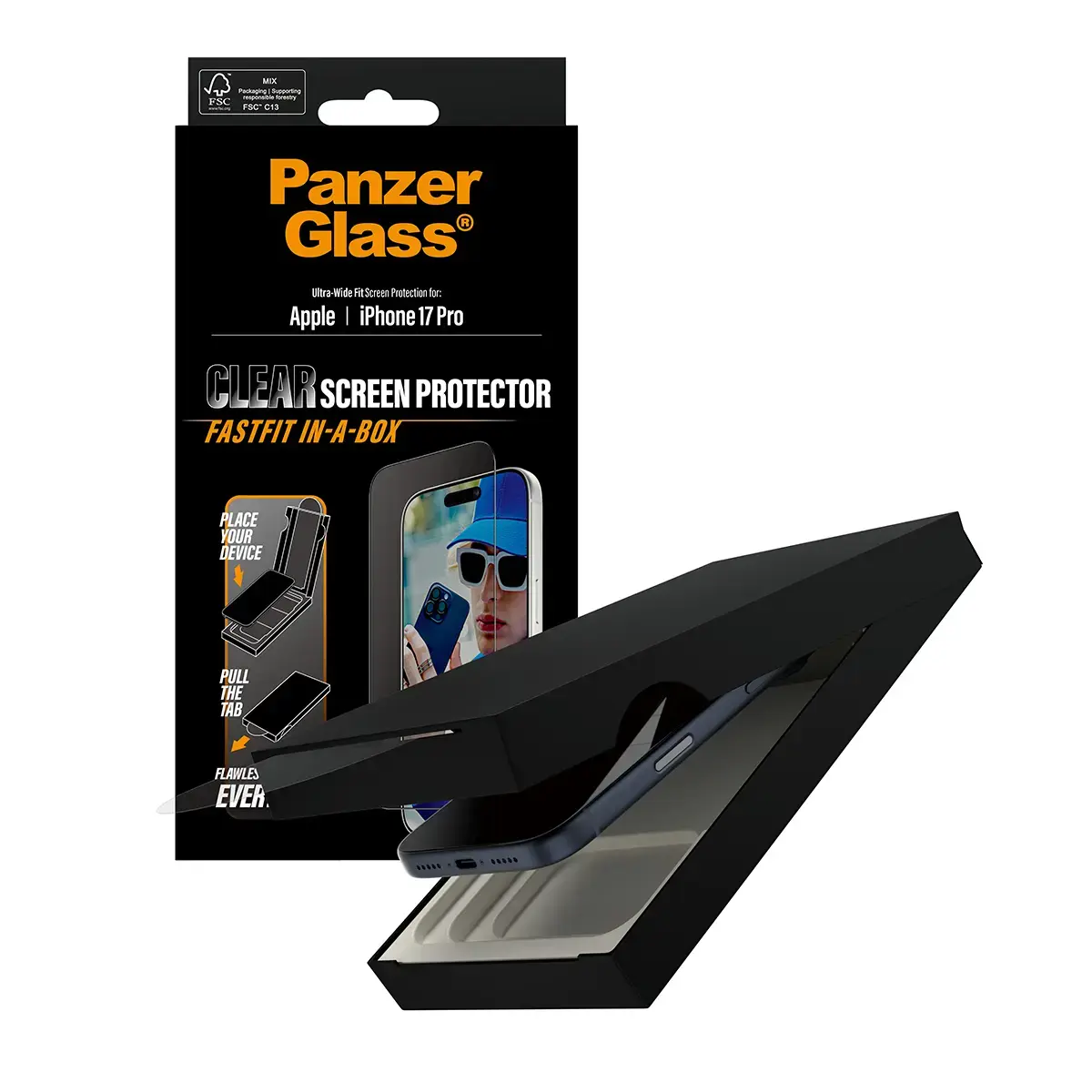 Защитное стекло PanzerGlass iPhone 17 Pro Photo 5
