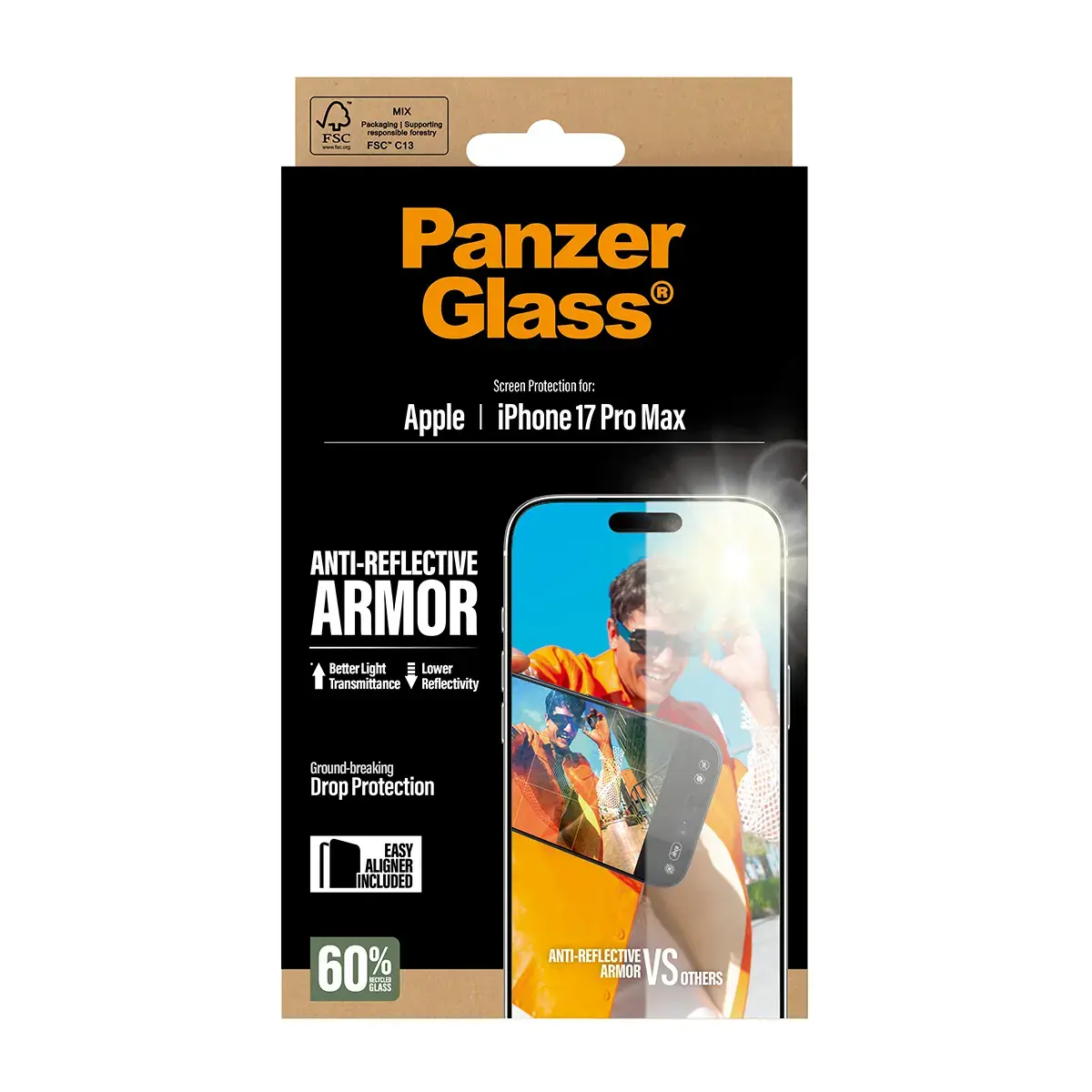PanzerGlass Anti-Reflective Armor ekrāna aizsargs iPhone 17 Pro Max Photo 3