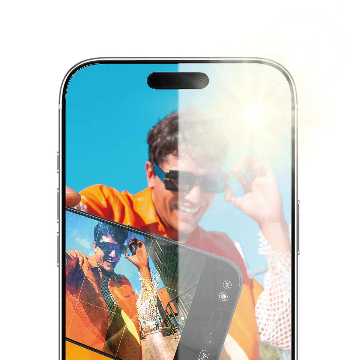 PanzerGlass Anti-Reflective Armor ekrāna aizsargstikls iPhone