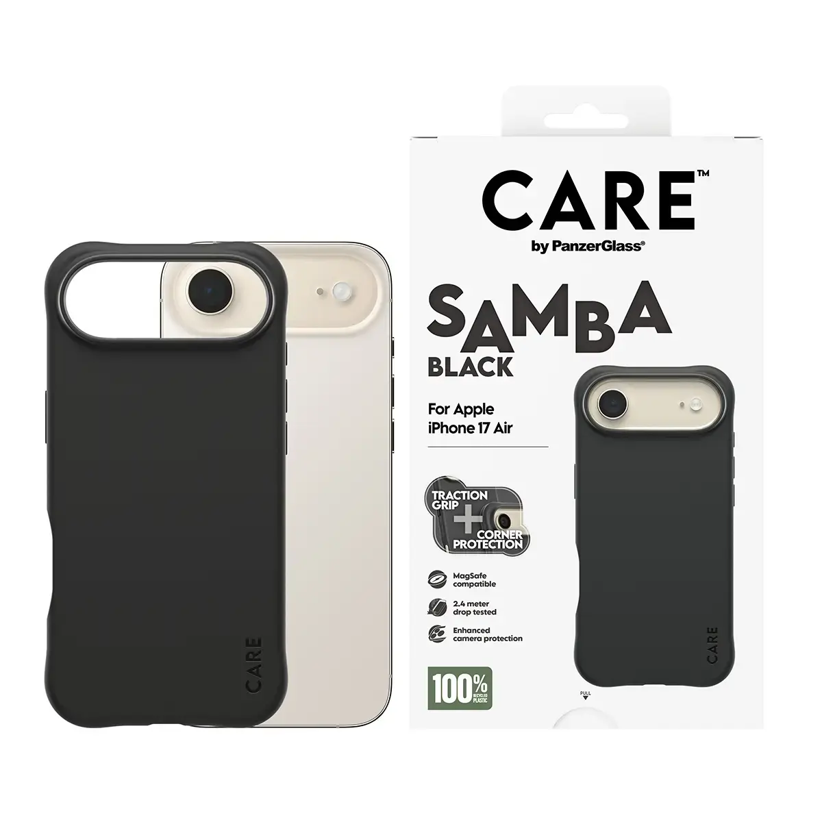 Cover PanzerGlass CARE by Fashionable Case Samba Black iPhone 17 Air Photo 2