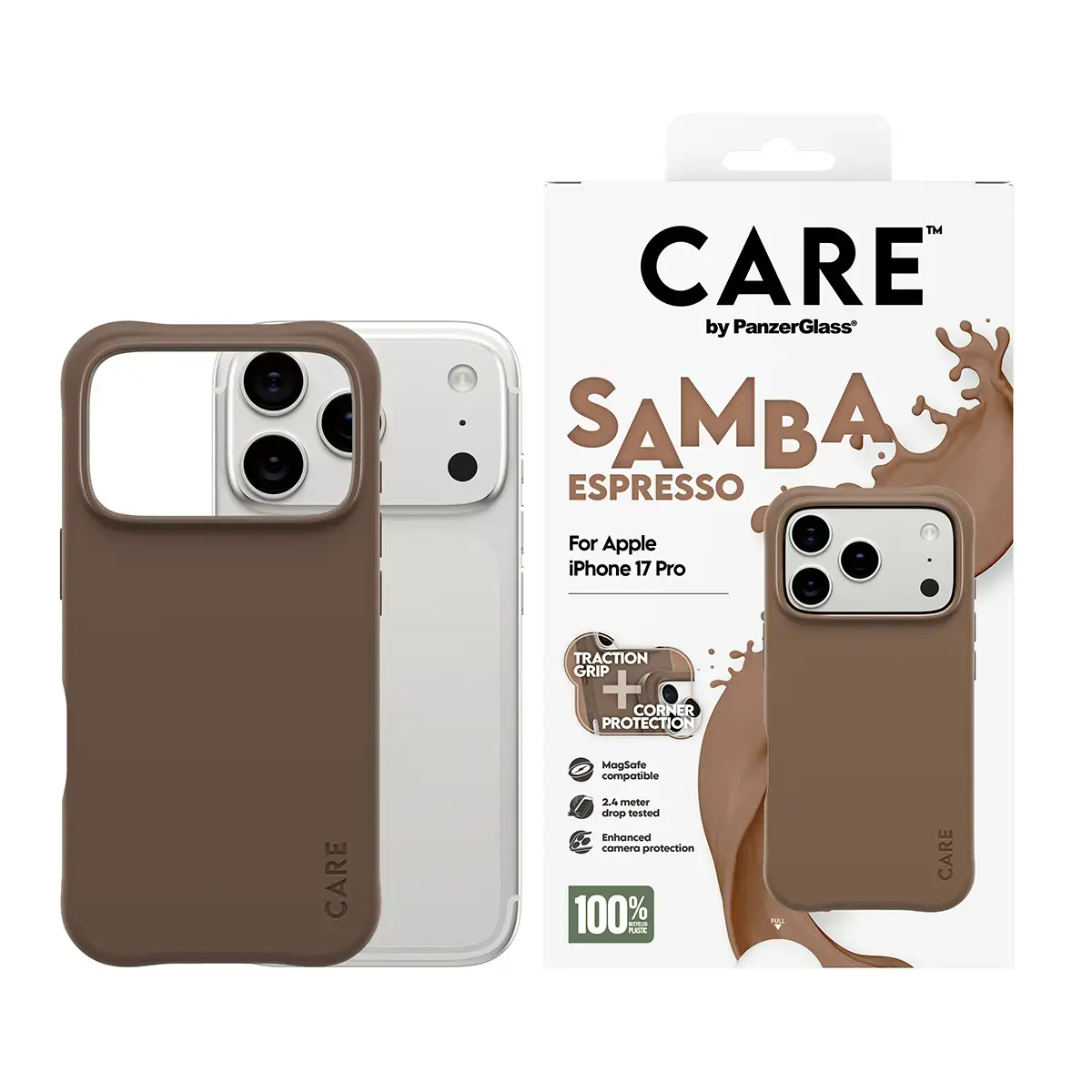 Чехол PanzerGlass CARE by Fashionable Case Samba Espresso Photo 2
