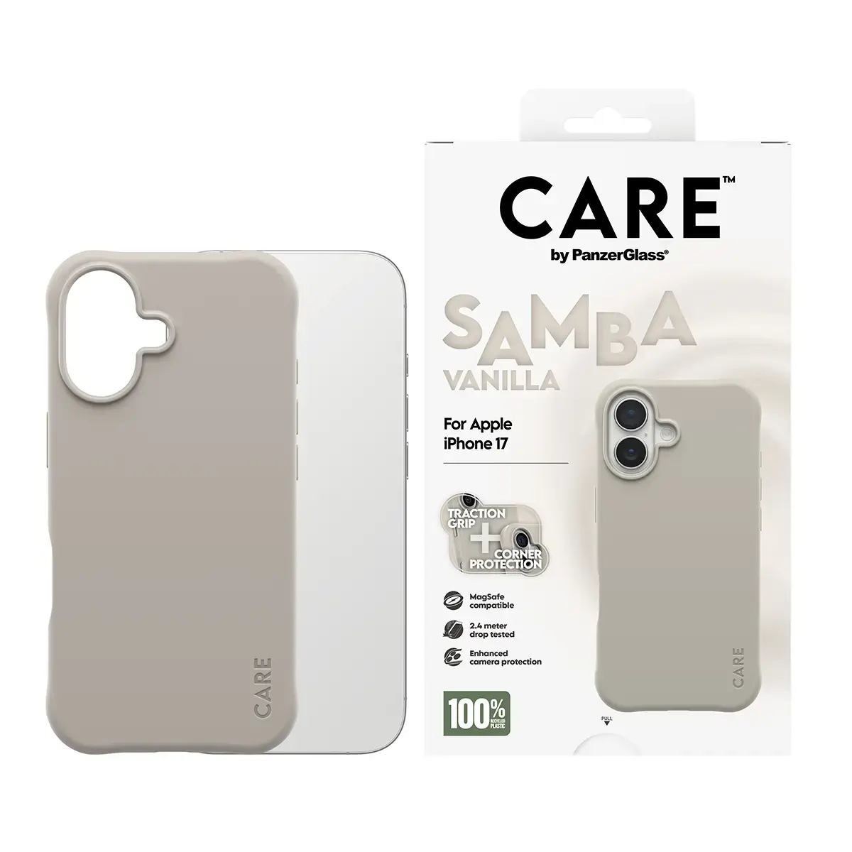 Cover PanzerGlass CARE by Fashionable Case Samba Vanilla iPhone 17 Photo 2