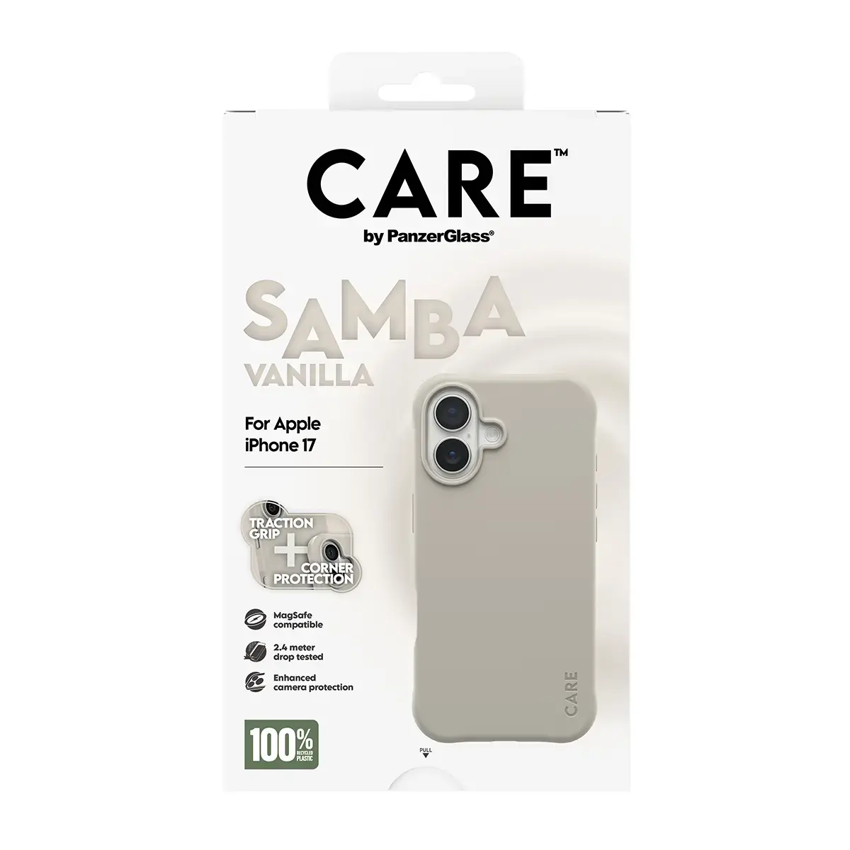 Cover PanzerGlass CARE by Fashionable Case Samba Vanilla iPhone 17 Photo 3