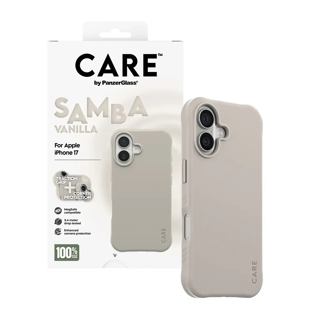 Cover PanzerGlass CARE by Fashionable Case Samba Vanilla iPhone 17 Photo 5