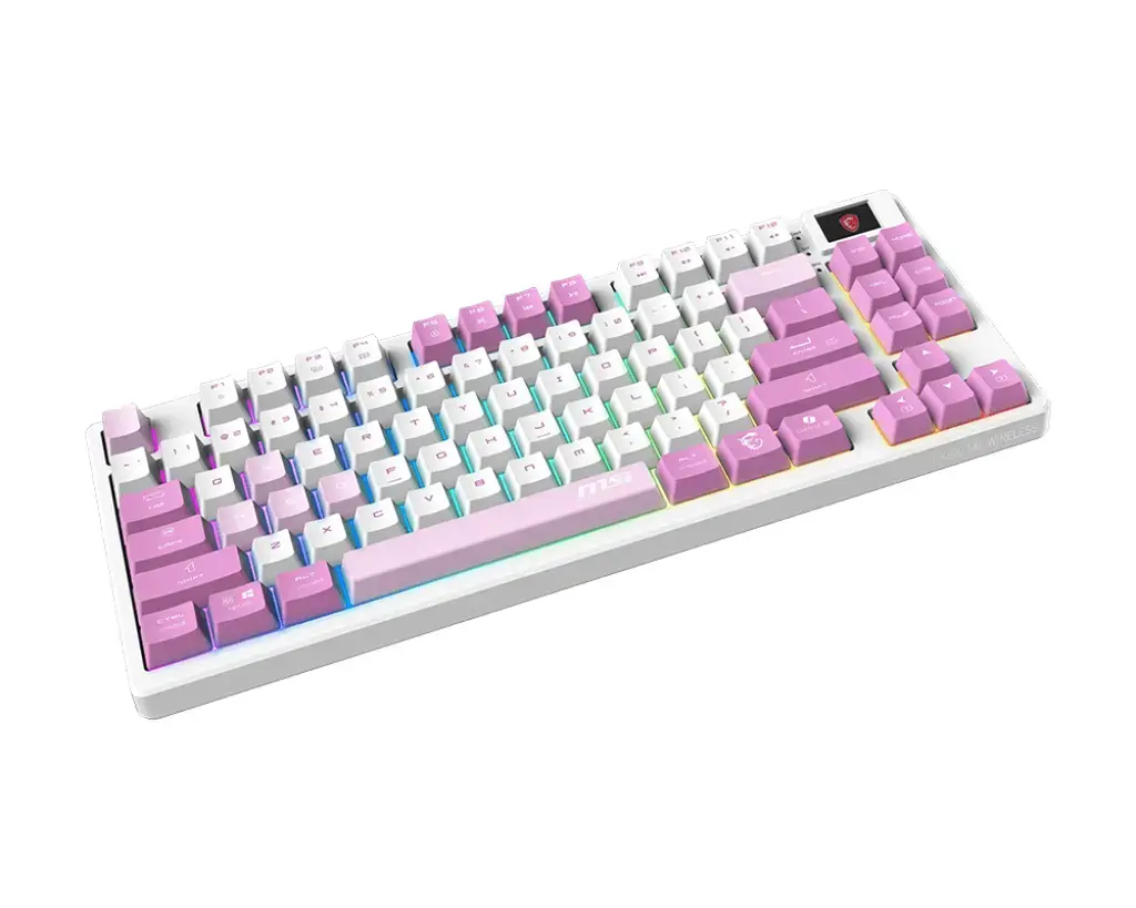 MSI FORGE GK600 TKL WIRELESS VIOLET keyboard Photo 2