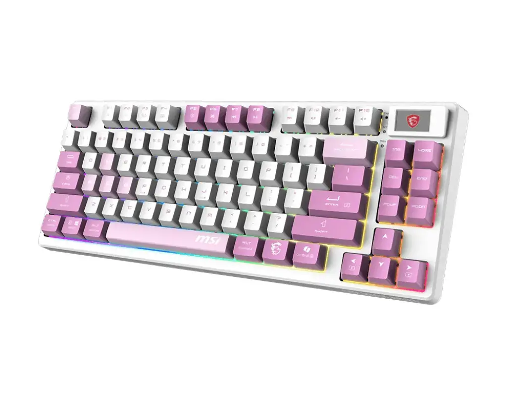 MSI FORGE GK600 TKL WIRELESS VIOLET keyboard Photo 3