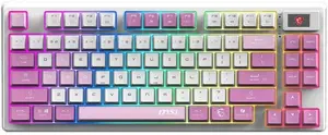 MSI FORGE GK600 TKL WIRELESS VIOLET keyboard Gaming USB Bluetooth QWERTY UK English