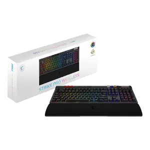 Mechanical Gaming Keyboard MSI Strike Pro W Silent US layout RGB backlight, wired, tactile silent switches